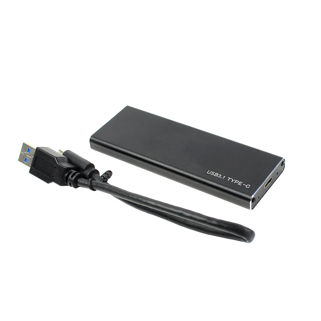 Black 1 Cable USB3.1 type-C-M.2 M ключ NVMe PCIE SSD коробка твердотельный накопитель Корпус чехол 10 Гбит/с M2 SSD 2280 корпус жесткого диска - Цвет: Black 1 Cable