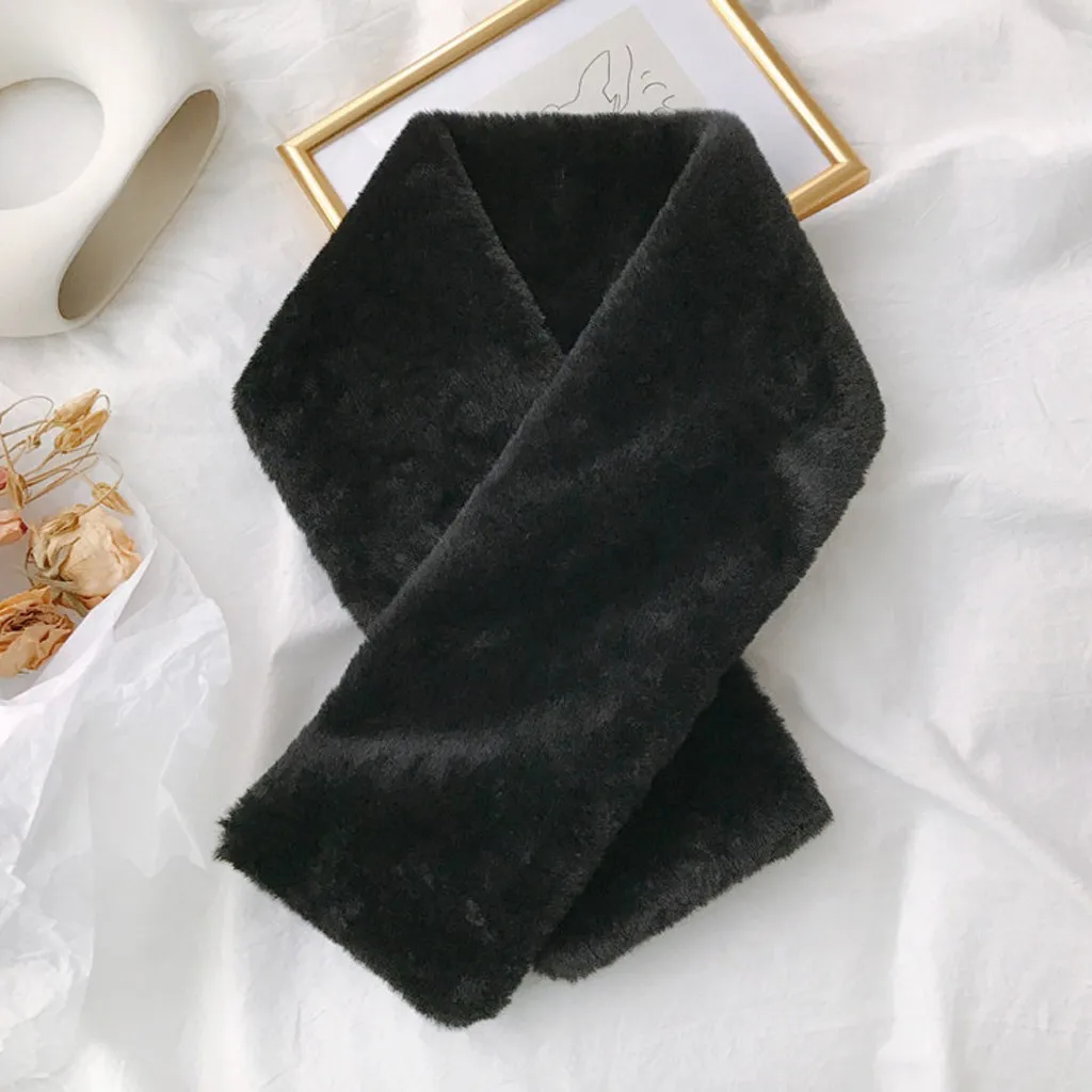 Leopard Print Scarf Warm Women Fur Scarves Fashion Poncho Autumn Winter Faux Villus Outerwear for women Stole | Аксессуары для