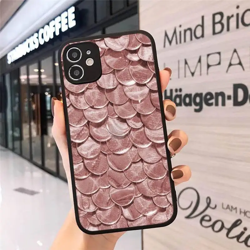 

Marble Gold Rose Glitter Pink Luxury Phone Case matte transparent For iphone 7 8 11 12 plus mini x xs xr pro max cover
