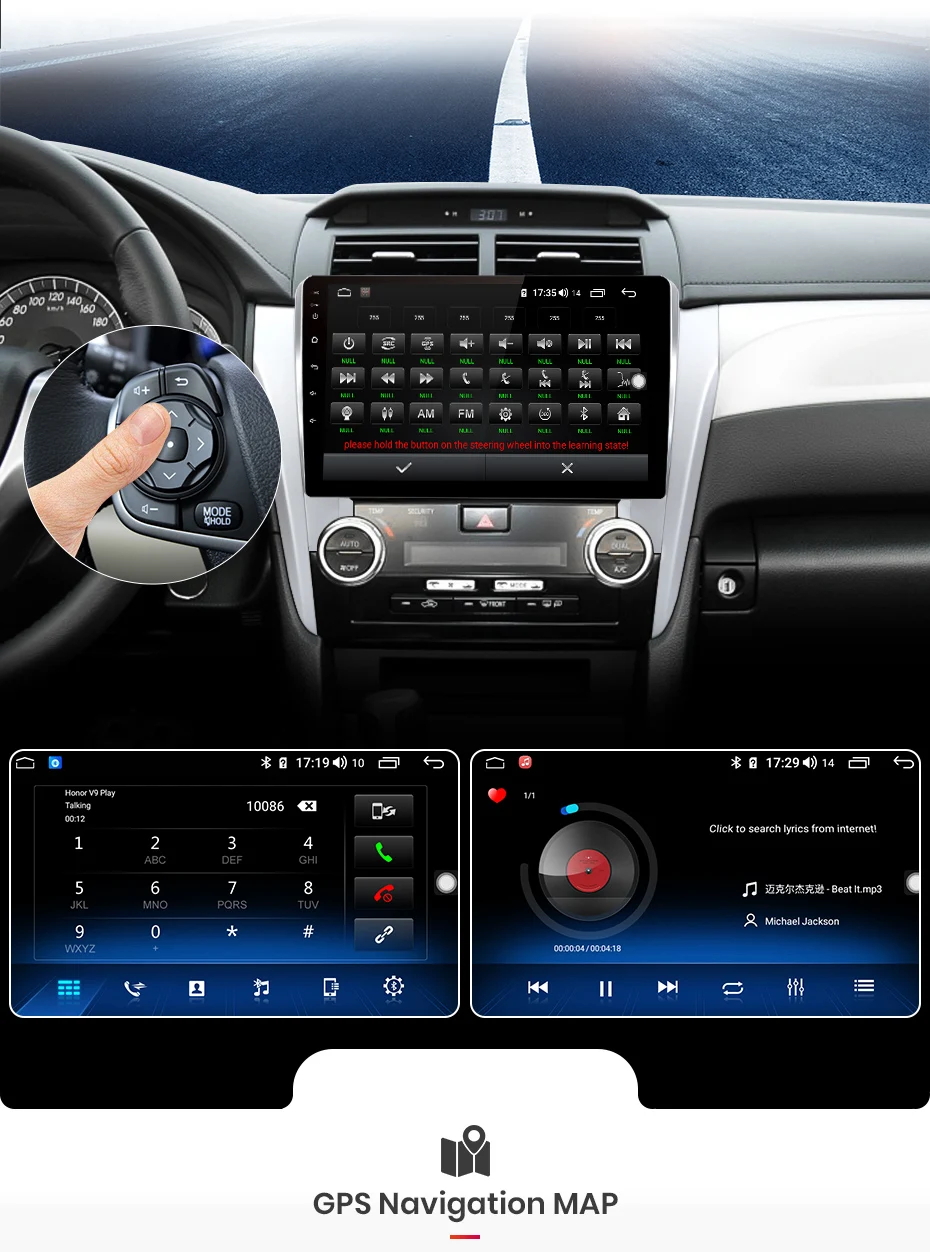 Junsun V1 pro 4G+ 64G CarPlay DSP Android 8,1 автомобильный Радио Мультимедиа стерео плеер gps для Toyota Camry 8 50 55 2011- 2Din DVD