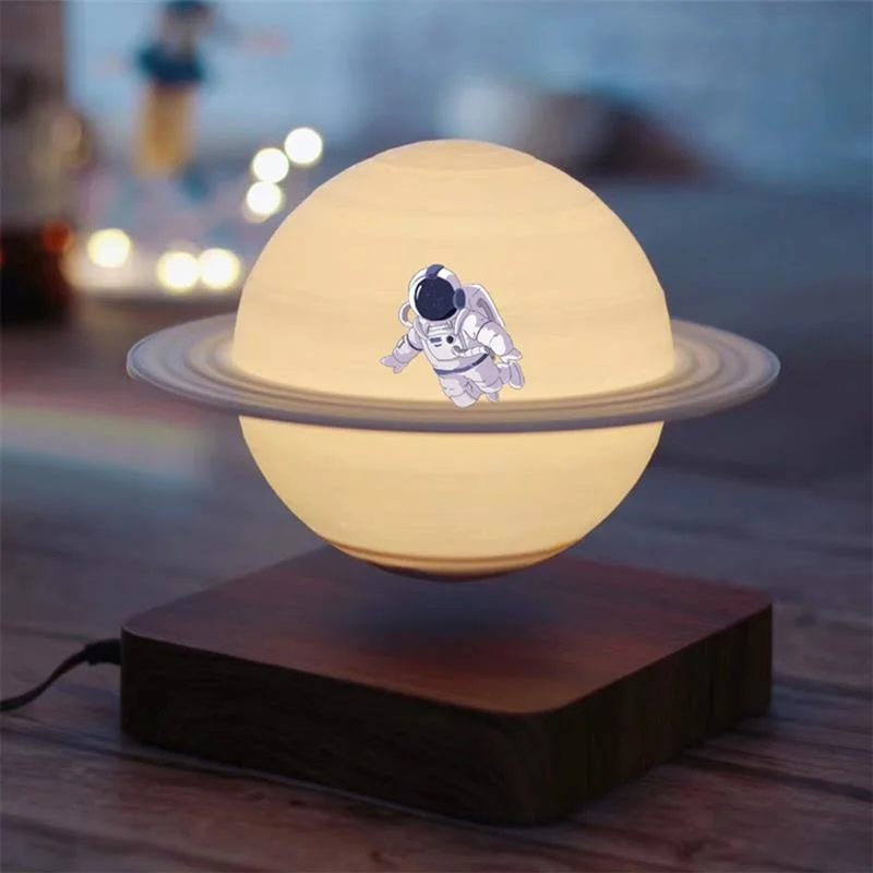 

Saturn Lamp 3D Printing US/EU/UK Magnetic Floating Night Light Rotate Decorative Levitating Lamp For Bedroom Balcony
