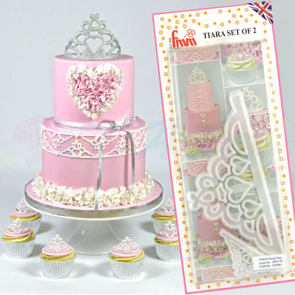 2 шт. короны пластиковые помадки резак торт плесень помадка кекс украшения