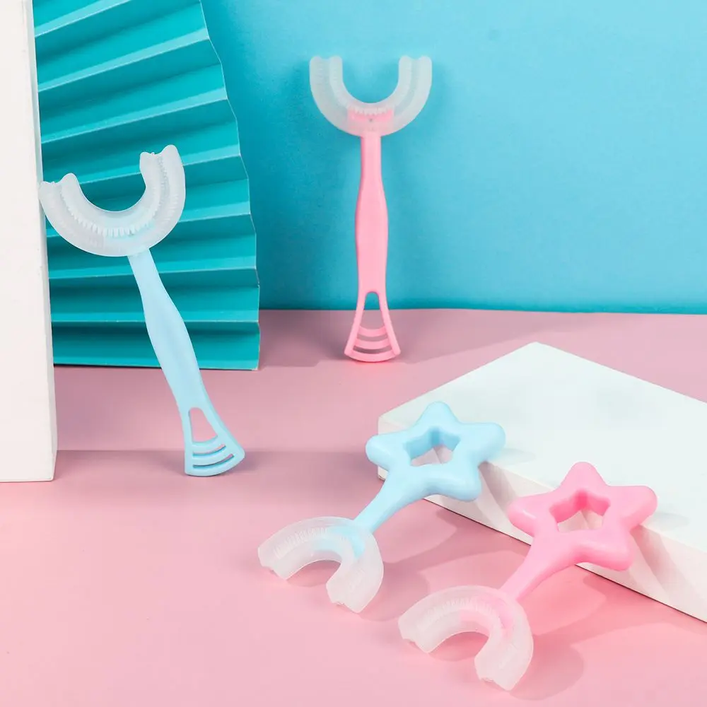 

2-13 years old Toothbrush Lazy Population Baby Tooth Brushing Teeth Protect Teeth Clean U-shaped