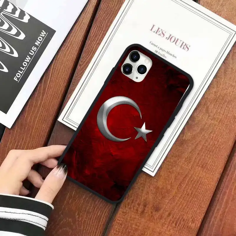 

Accessories turkey flag wolf Symbol Phone Case for iPhone 11 12 mini pro XS MAX 8 7 6 6S Plus X 5S SE 2020 XR