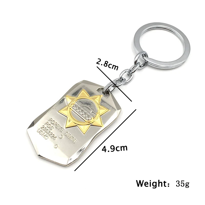 

ZXMJ World of Tanks Keychain Keyring 3D Game WOT Key Chain Silver Color Vintage Tanks Logo Symbol Chaveiro for Men Jewelry Gifts