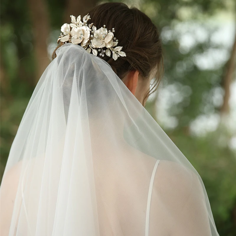 Светильник Золото Цвет цветочный гребень для волос свадебные аксессуары