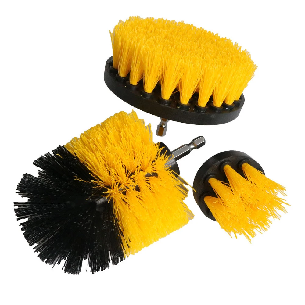 

12PCS/6PCS Electric Washing Brush Electric Drill Set Power Scrubber Screwdriver Scrub For Car Bathroom Kitchen Cleaning Tools