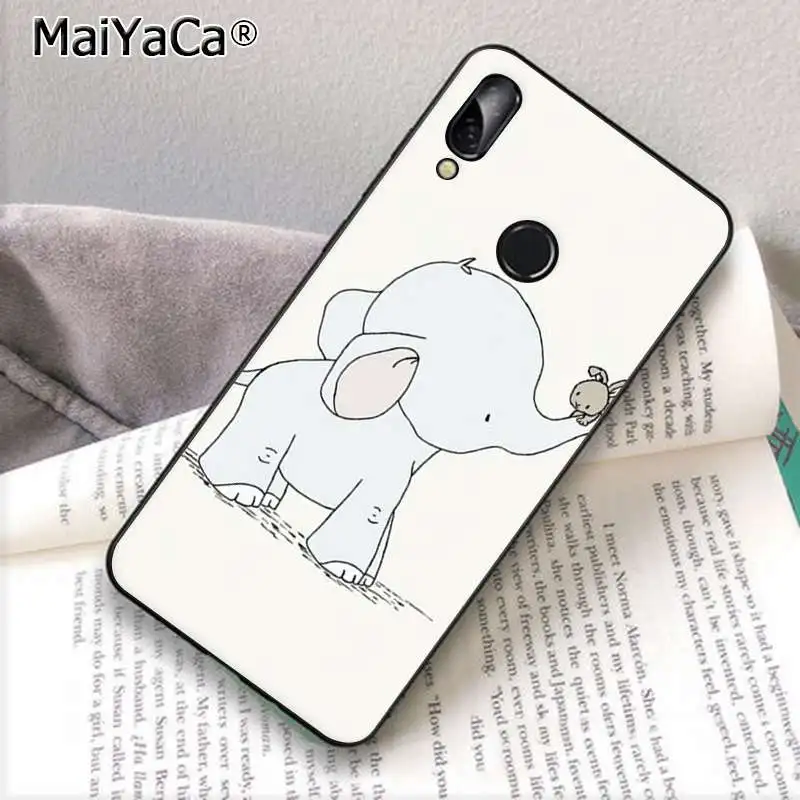 MaiYaCa слон мультфильм узор ТПУ Мягкий Сотовый телефон чехол для Huawei P10 lite P20 pro P20lite