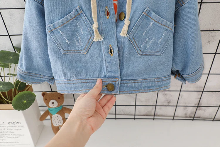 Baby Boys girls cowboy Jacket 2019 spring Autumn Jackets Coat Kids Vacation Clothing Clothes Children | Детская одежда и обувь