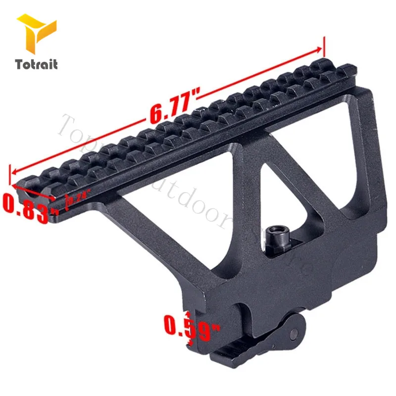 Тактическое CNC быстрое отсоединение AK боковая направляющая красная точка