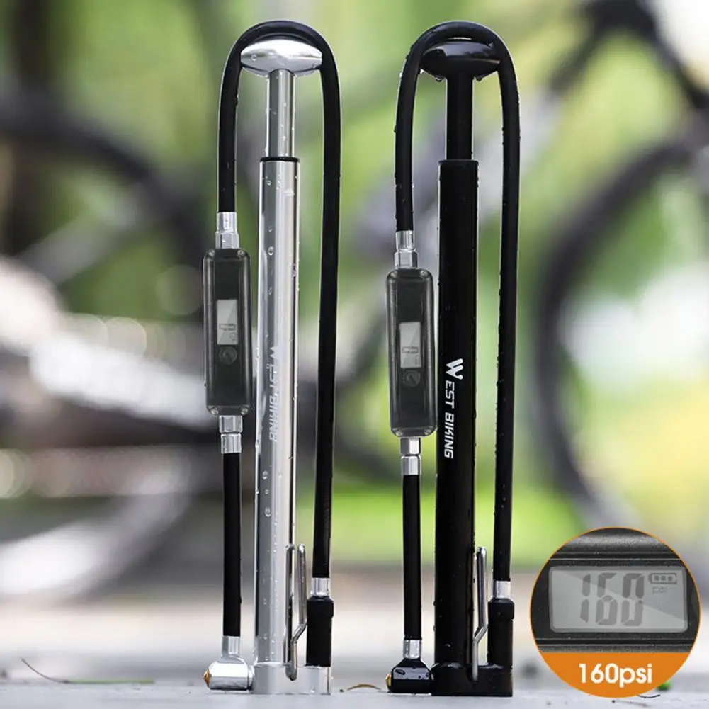 

Foot Pump Portable Manual Aluminum Alloy Electronic Gauge Cycling Pump for Bike