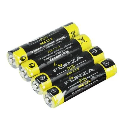 FORZA Батарейки 4шт &quotSuper heavy duty&quot солевая тип AAA (R03) плёнка|Батарейки| |