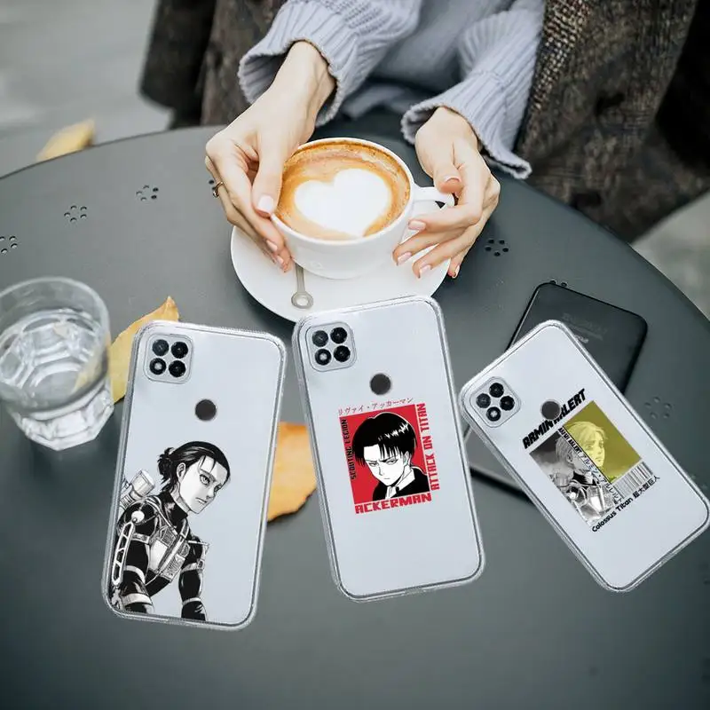 

Attack on Titan Armin Arlert anime Phone Case Transparent for Xiaomi redmi note 8 9 10 11 t lite pro ultra mix 4 K40