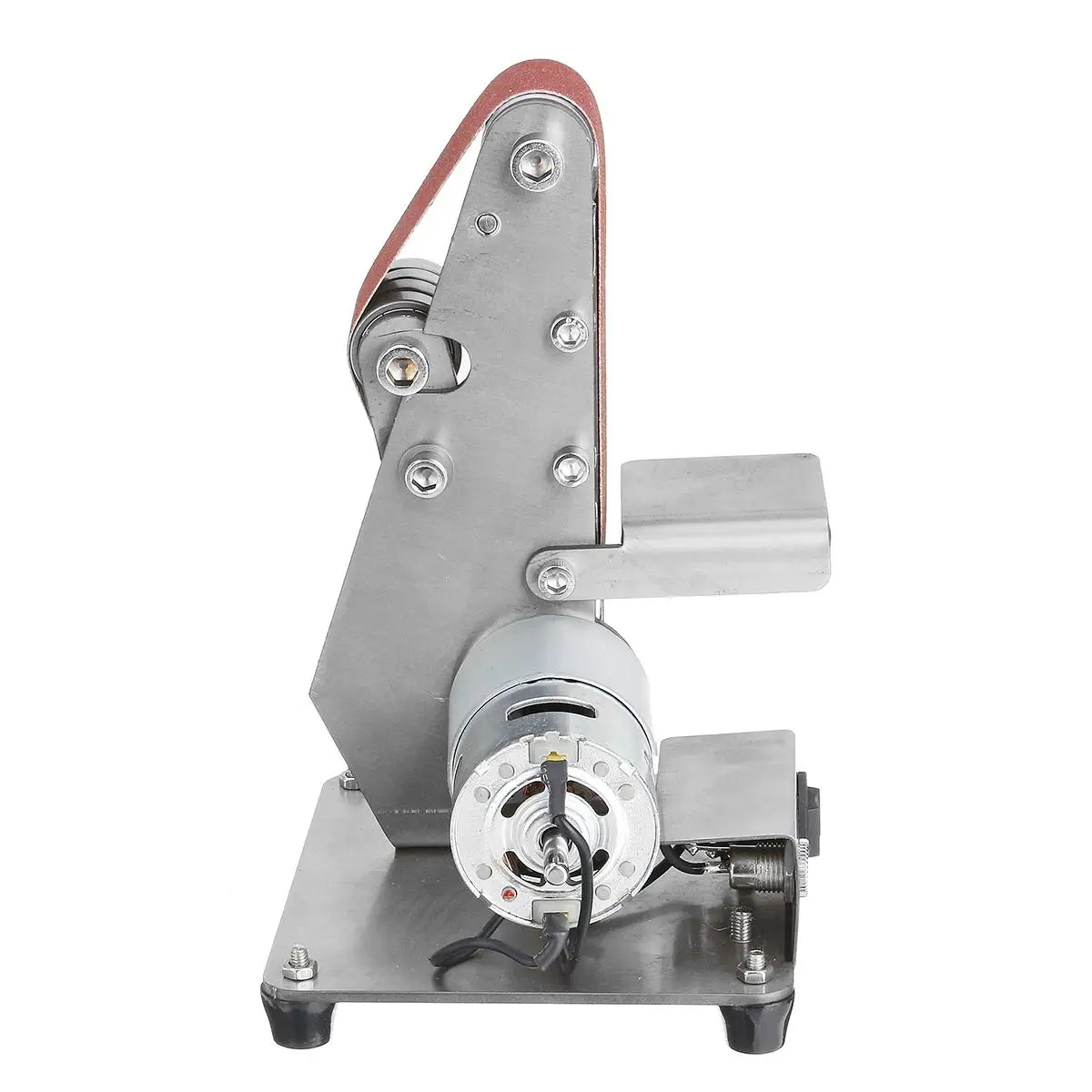 

350W Sander Mini Electric Belt Machine Sanding Grinding Polishing Machine Abrasive Belts Grinder DIY Polishing Cutter Edges