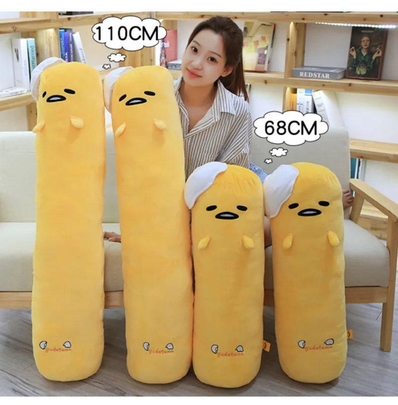 

68/110cm Anime Gudetamaed Yolk Man Plush Anti Stress Long Pillows Room Decoration Lazy Egg Soft Stuffed Toys Exquisite Gifts