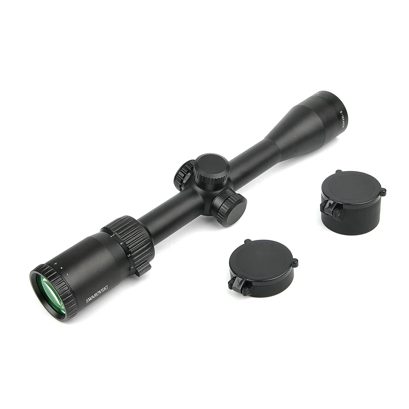 SWAROVSKl 3-12X40 ИК прицел с красной подсветкой Стекло гравированное сетка оптический прицел башенки сброс полный размер охотничьи прицелы
