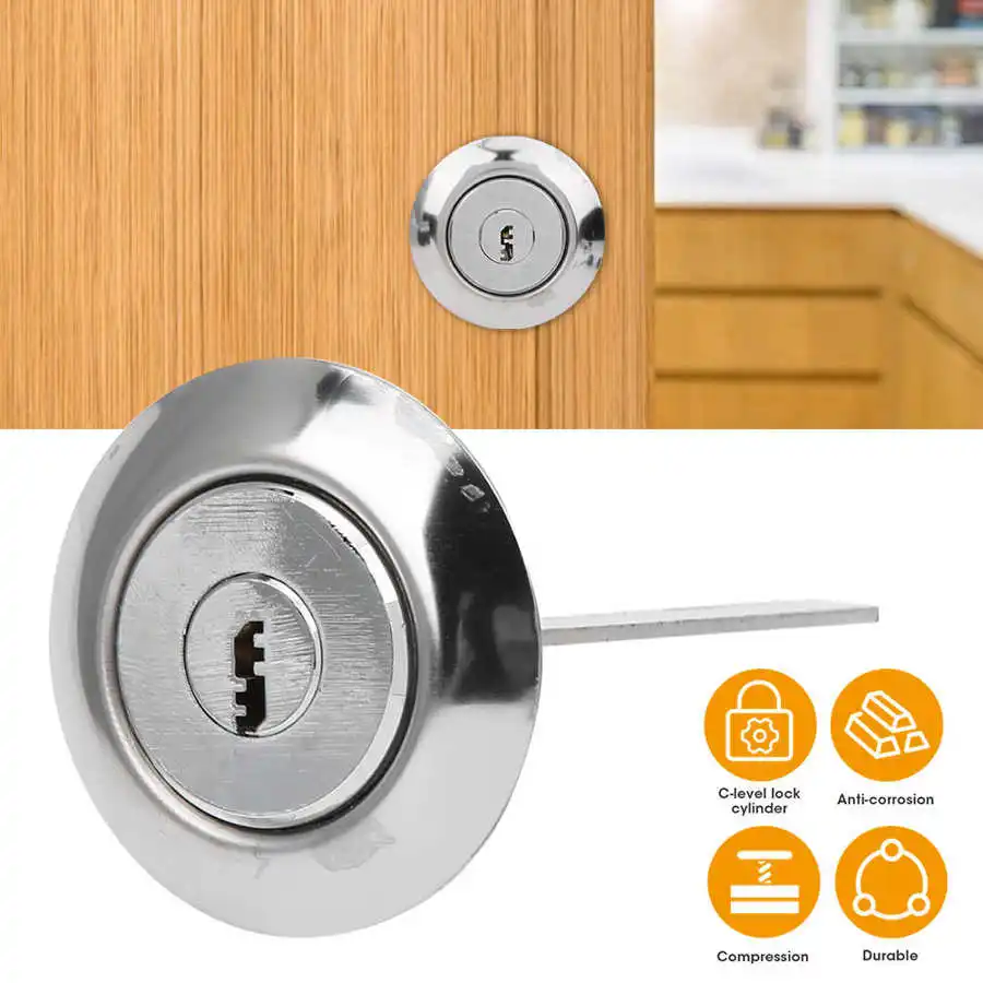 Lock Cylinder Mechanical Drawer Tubular Cam Anti-Drill Anti-Prying Security for Iron/Wooden Door | Обустройство дома