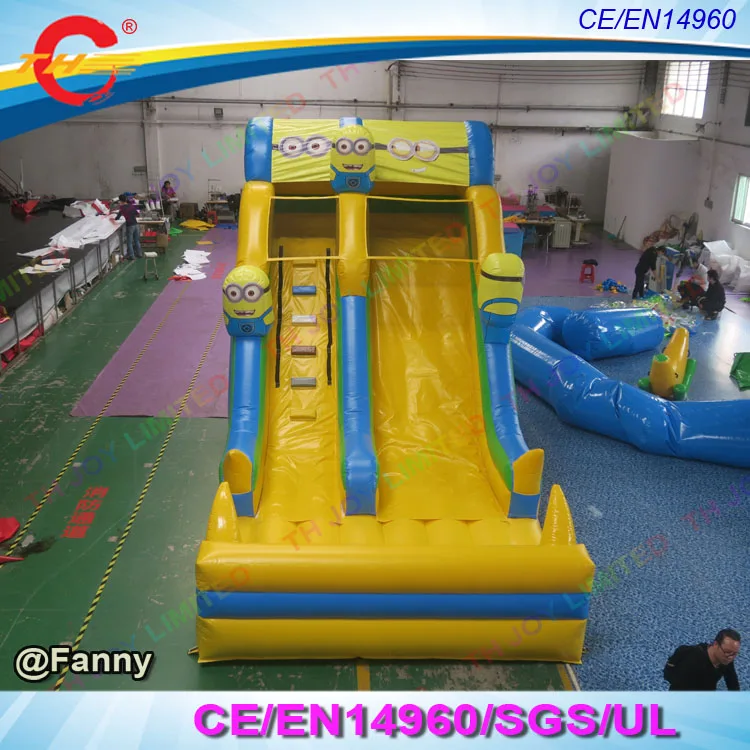 Бесплатная доставка новый дизайн надувная горка с миньонами детский надувной