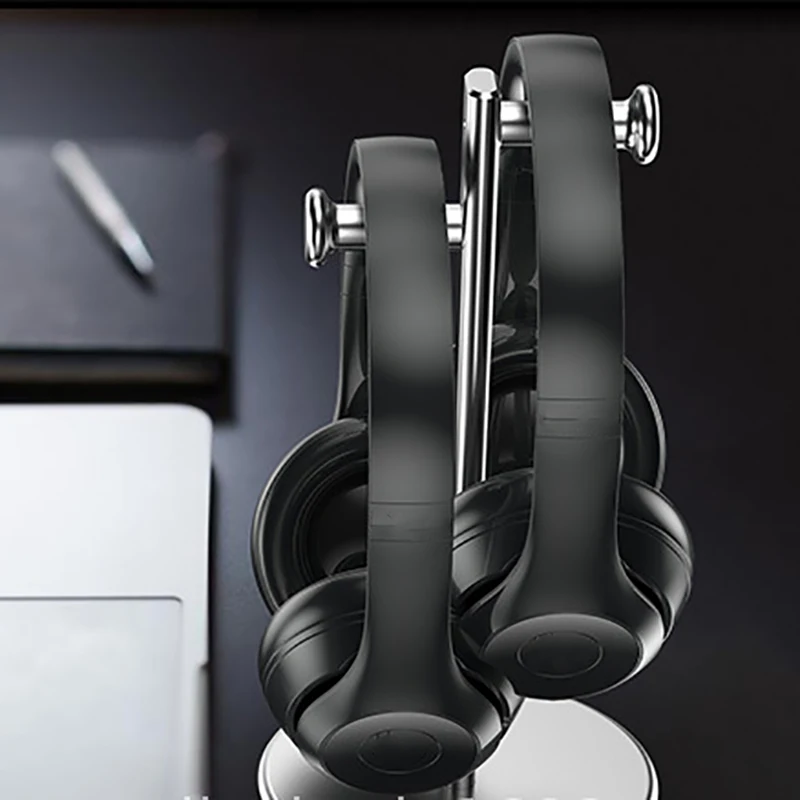 

JIUSHARK Double Headset Holder Headphone Stand Aluminum Supporting Bar Desktop Gaming Headset Bracket for Home,Office,Bedroom