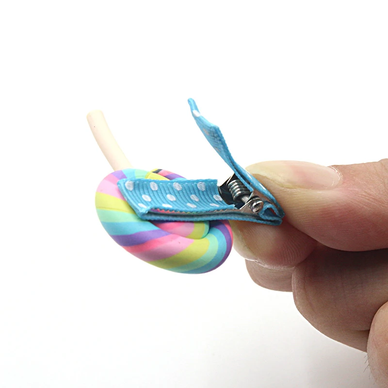 1 шт. креативные новые милые заколки для волос девочек детские из полимерной