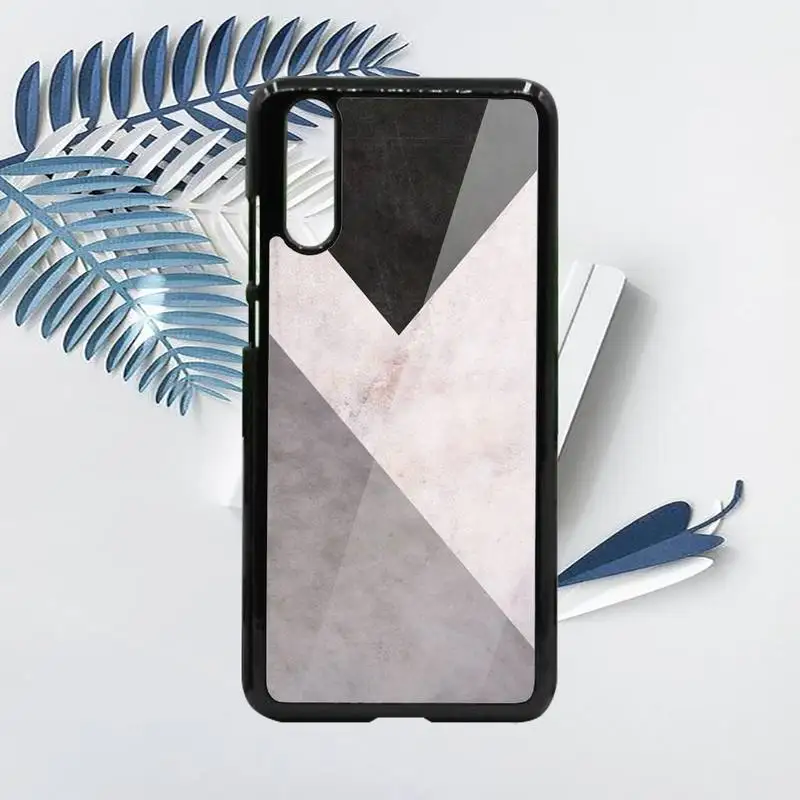 

Pink marble geometry pattern Phone Case PC For Samsung galaxy S note 8 9 20 10 e lite2019 plus pro ultra