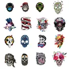 В форме черепа стикер в стиле панк передачи тепла Переводные железные пресс для футболок Термальность наклейки теплопроводная поливинилхлоридная для аппликация на одежду