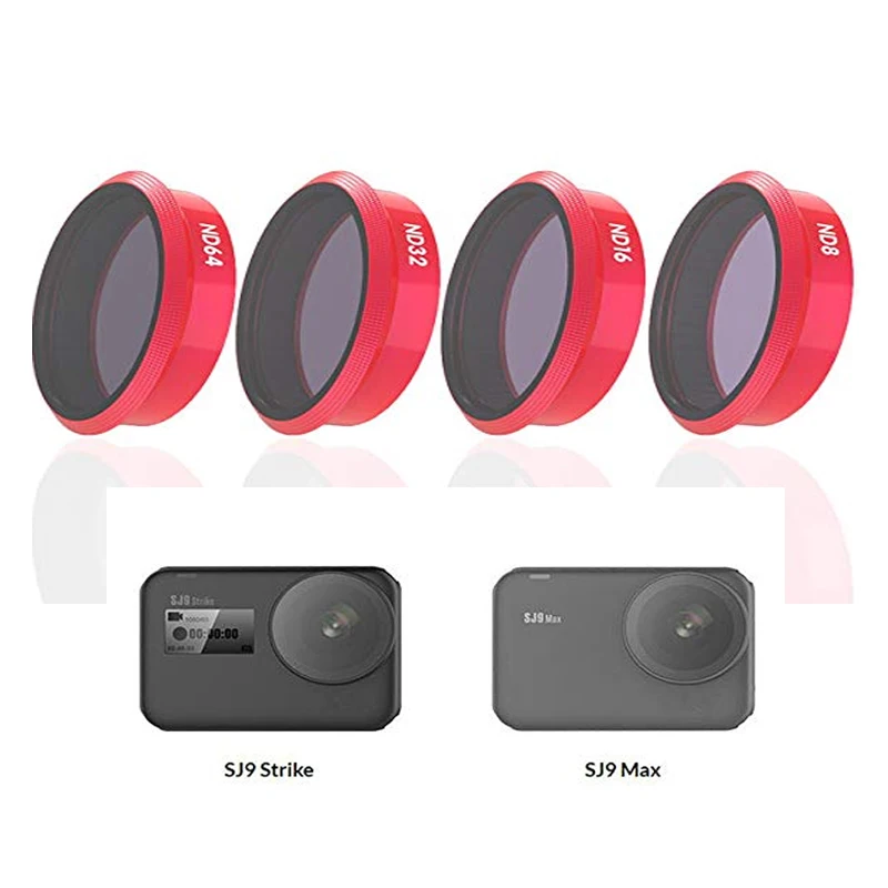 Для экшн камеры SJCAM SJ9 Max/Strike фильтры для объектива UV/CPL/ND2/ND4/ND8 SJ4000X Дайвинг фильтр