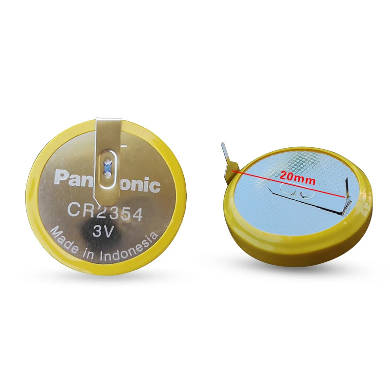 

2pcs/lot Panasonic Car Remote Key CR2354 3V Button Battery with 2 Soldering Pins instrument and meter Lithium Batteries Cell