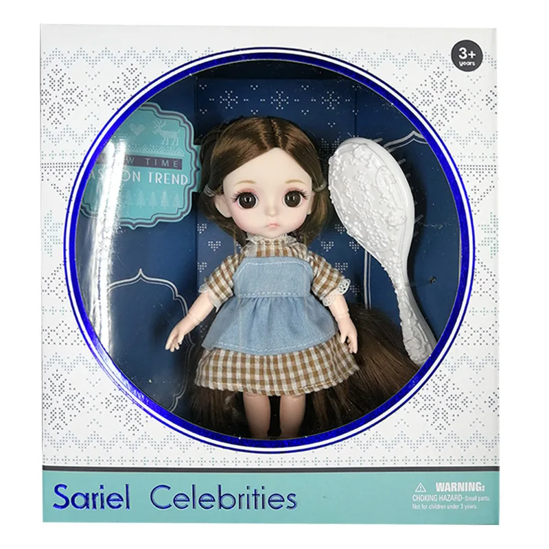 16 см BJD куклы игрушки с одеждой аксессуары мини-кукла для маленькой девочки 13