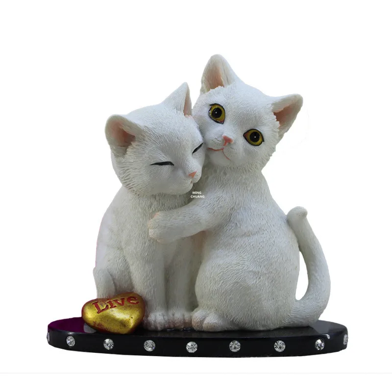 6 &quotмилые кошки статуя моделирование животных сцена аксессуары для интерьера