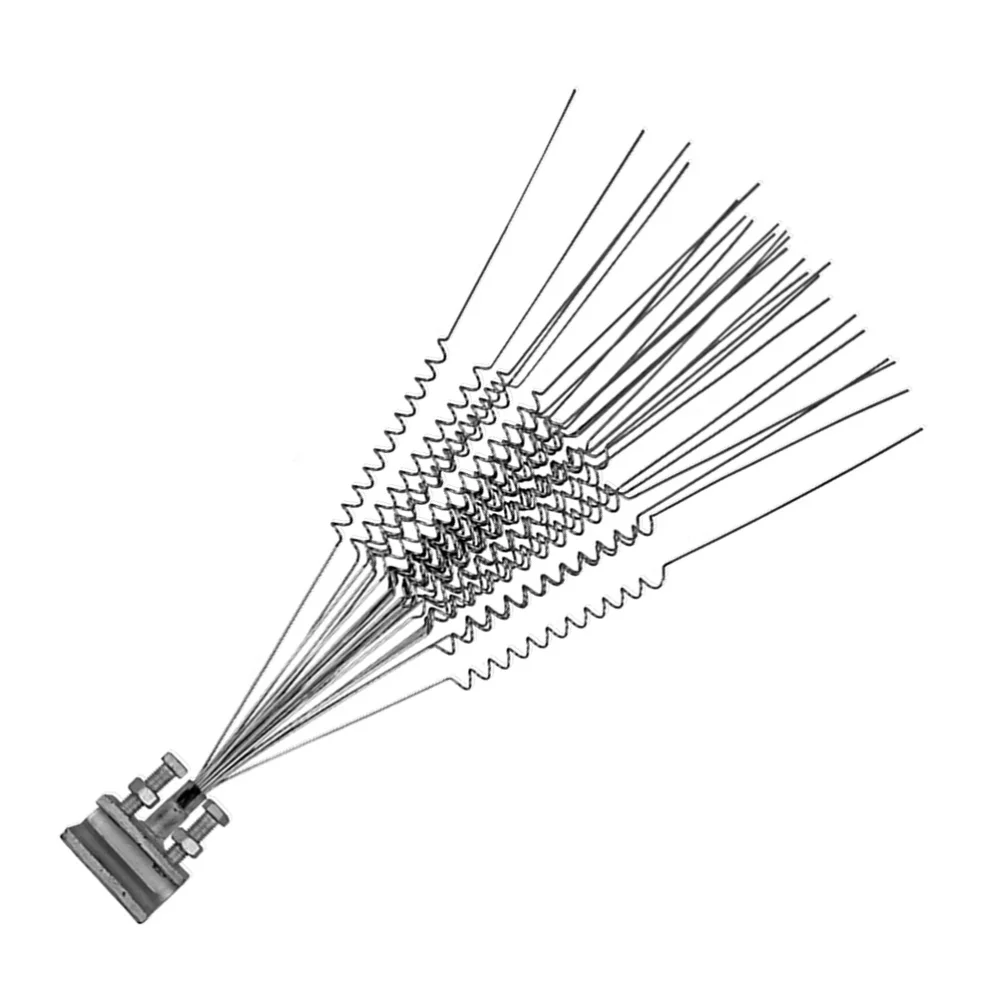 

Stainless Steel Bird Spikes Spring Wire Prevent Bird Dispeller for Garden Farmland Orchard