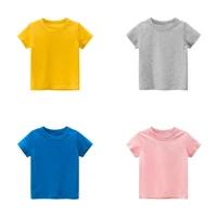 new toddler short sleeve t shirt boys girls cotton solid color fashion sport top kids 2 3 4 5 6 7 years boutique clothes