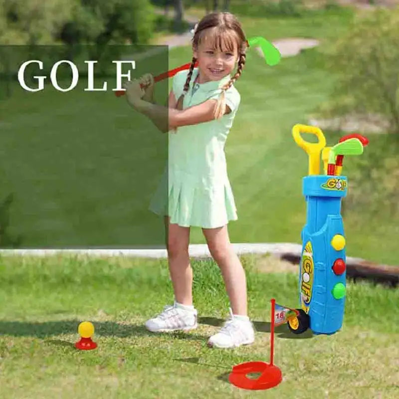 Игрушки для гольфа спортивные детские игрушки набор клубы развивающие