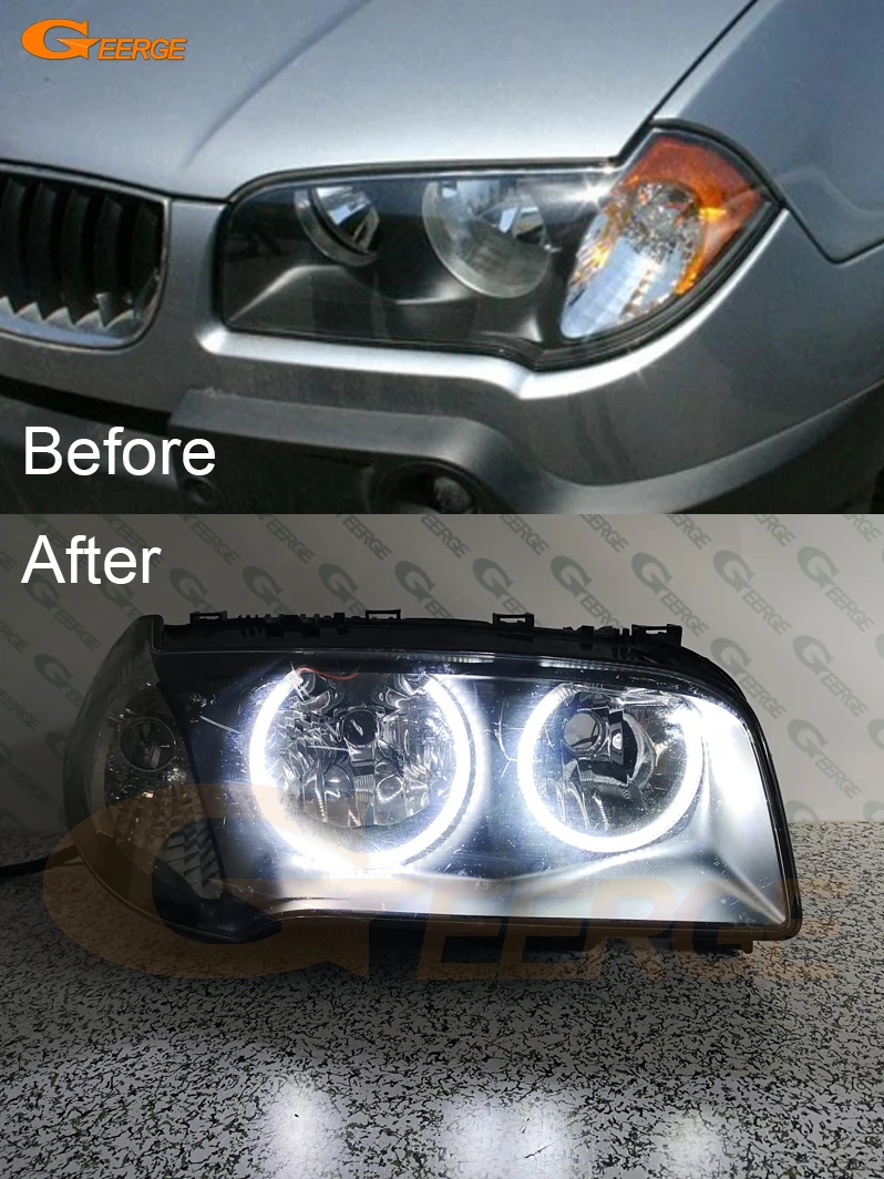 Для BMW E83 X3 2003 2004 2005 2006 пред Facelift ультра яркий SMD светодиодный комплект колец ангельские глазки Halo Дневной светильник аксессуары для стайлинг... (art.: 7b0f35df5) - 7b0f35df5
