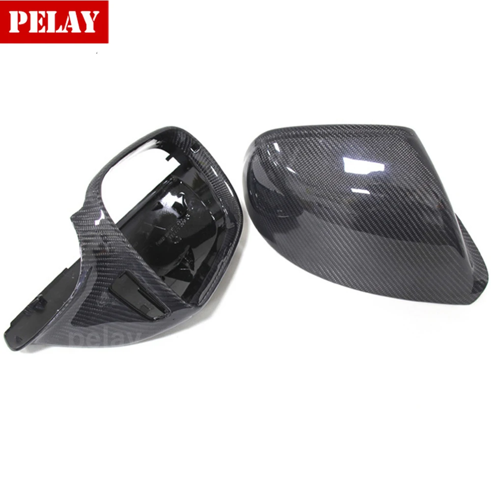 

1:1 Replacement Carbon Mirror Cover for Audi Q5 SQ5 Q5L Q7 SQ7 Carbon Fiber Rear View Side Mirror Cover Caps 2009-2019