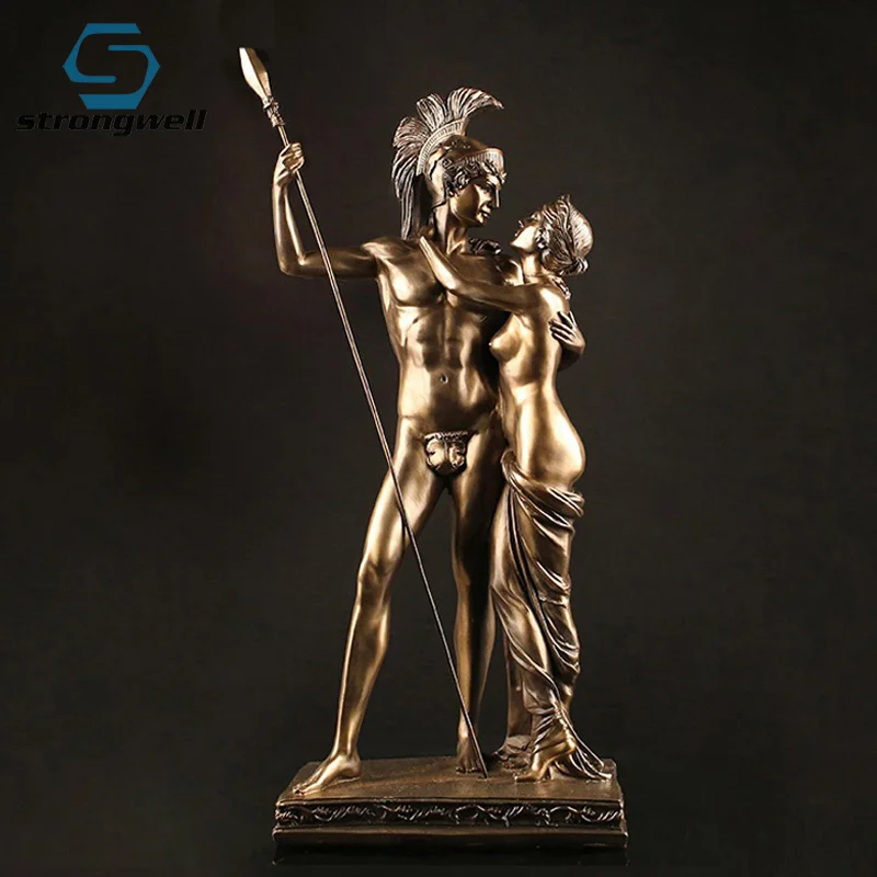 Strongwell греческая пара абстрактная скульптура Смола ремесла статуя украшения для