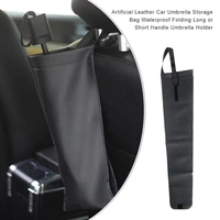 artificial leather car umbrella storage bag waterproof folding long or short handle umbrella holder