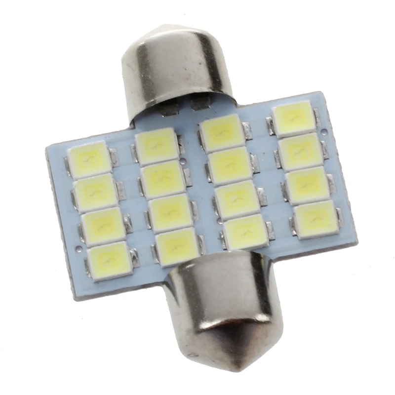 

NEW-2 Pcs Auto Car T10 W5W 42 SMD LED White Side Wedge Light Bulbs & 1 Pcs C5W 16 SMD LED 31mm Interior Bulb White