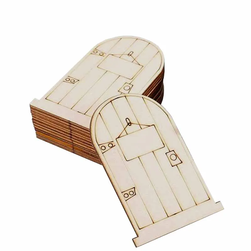 3D DIY украшения двери деревянная модель Феи набор для рукоделия с цветочным