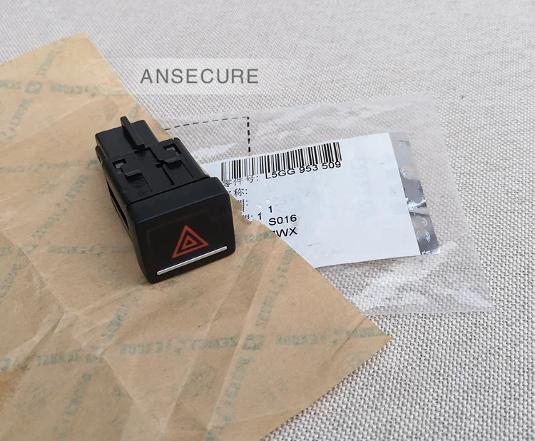 Double Flash Light Lamp Switch Hazard Warning Emergency Switch Button For Golf 7 MK7 VII 2013-2017 5GG953509