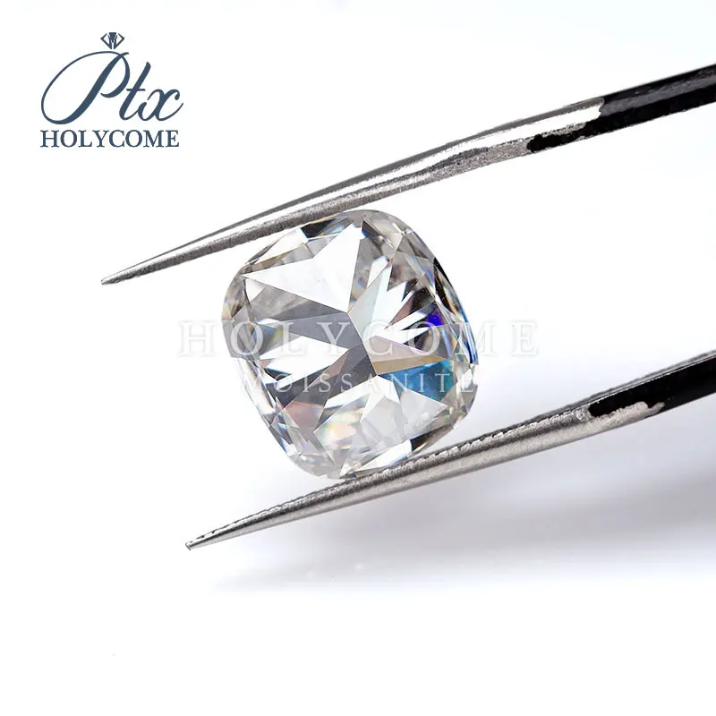 Специальная огранка Подушка Форма 11*12 мм Белый Свободный Муассанит алмаз для