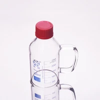 reagent bottlewith red screw coverborosilicate glass handle250ml gl32mmgraduation sample vials plastic lid
