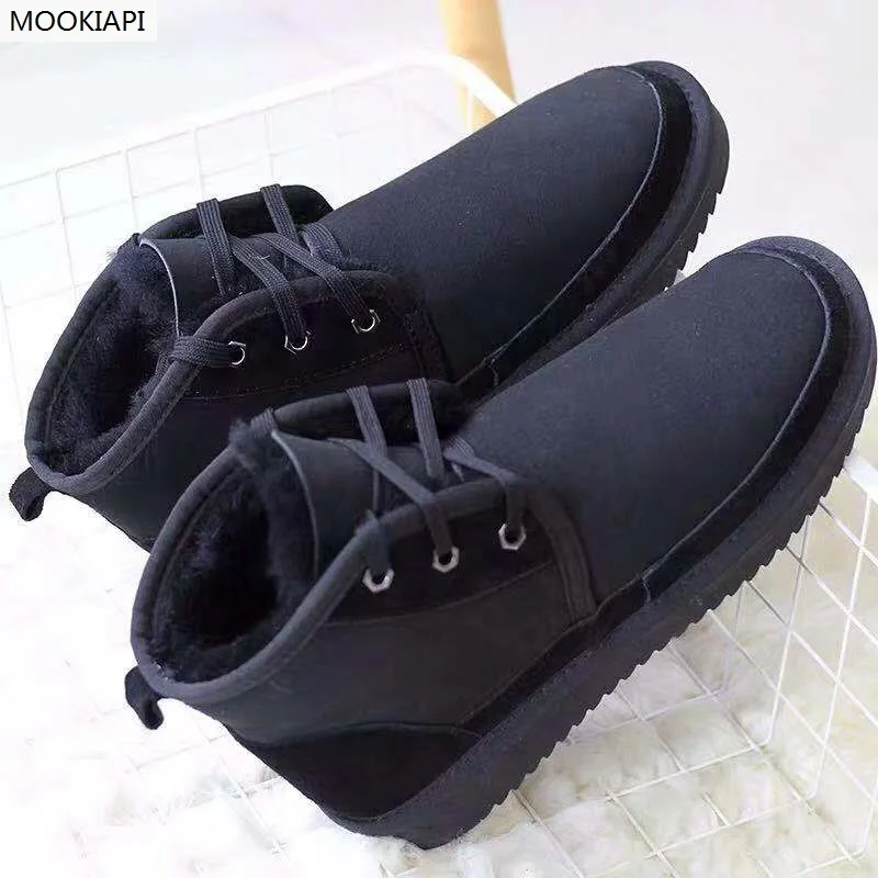 В 2019 году Новейшие европейские высококачественные зимние сапоги короткая