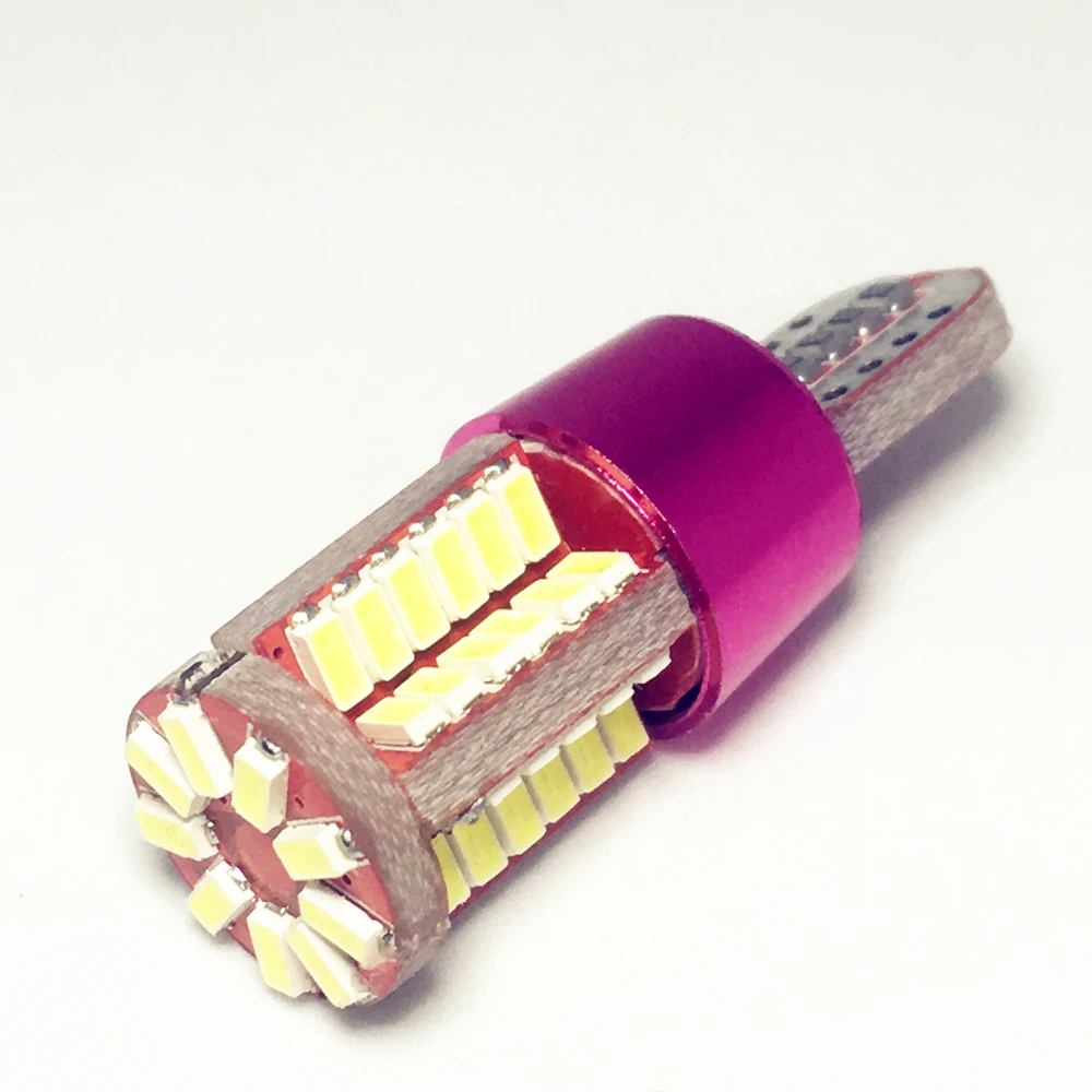 

For 100x T10 led W5W 194 Canbus OBC SMD 57 White Car Bulb LED Light Chips Interior Map Read Door License Plate Auto lamps 12V