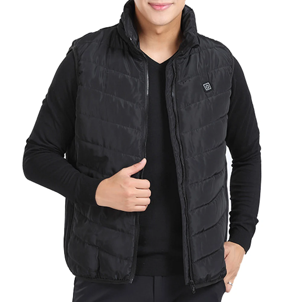 Лидер продаж 2019 зимнее пальто Мужской легкий изолированный жилет с подогревом