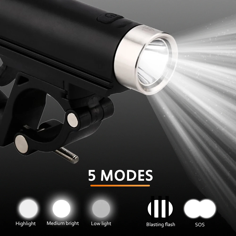 Asafee XM L2 светодиодный велосипедный светильник 850LM 5 режимов USB Перезаряжаемый