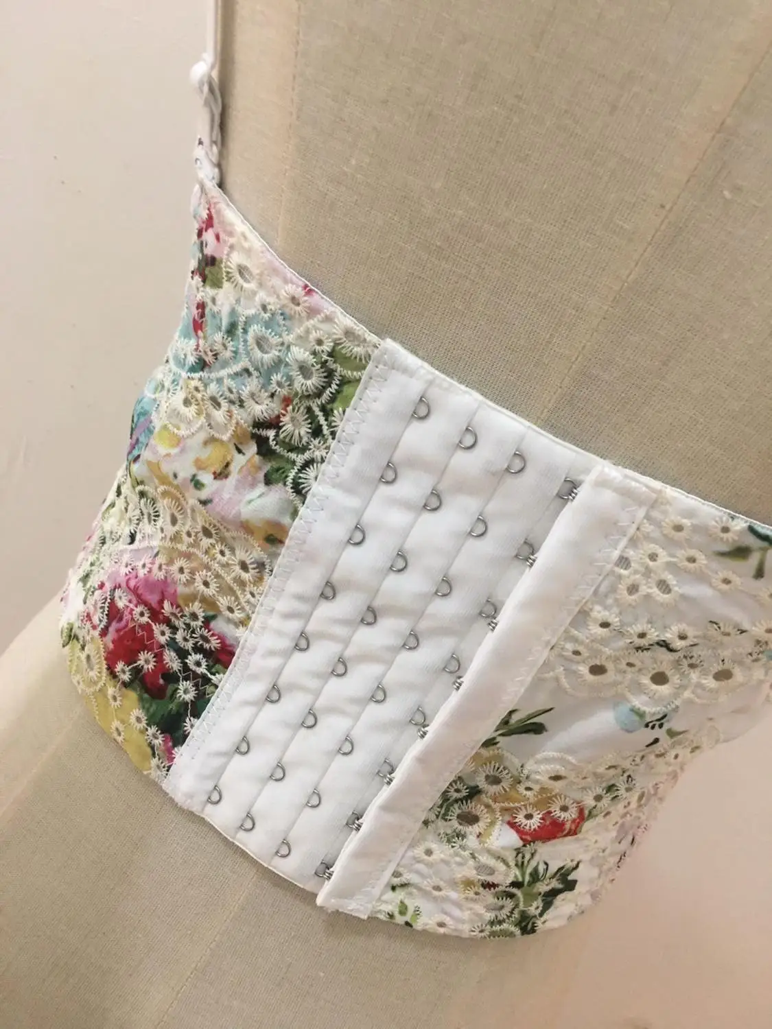 

Sweet youth printed cotton tops Women Sexy Summer Palm & Floral Print Push Up Bralet Women's Bustier Bra Cropped Tops