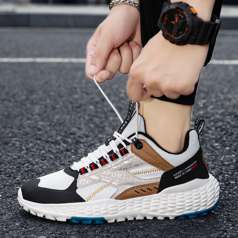 

New Arrival 2021 Products Trend Sports Shoes Men's Breathable Flats Shoes Men's Sneakers Male Running Shoes Fashion Solid Color