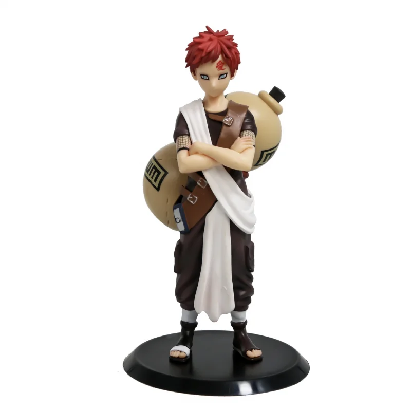 20CMTen Years Hundred Ninja I Gaara Pvc Action Figure Dolls Doll Model Gk Sand Shadow Sand Ninja Big Gourd Model Toys Collection