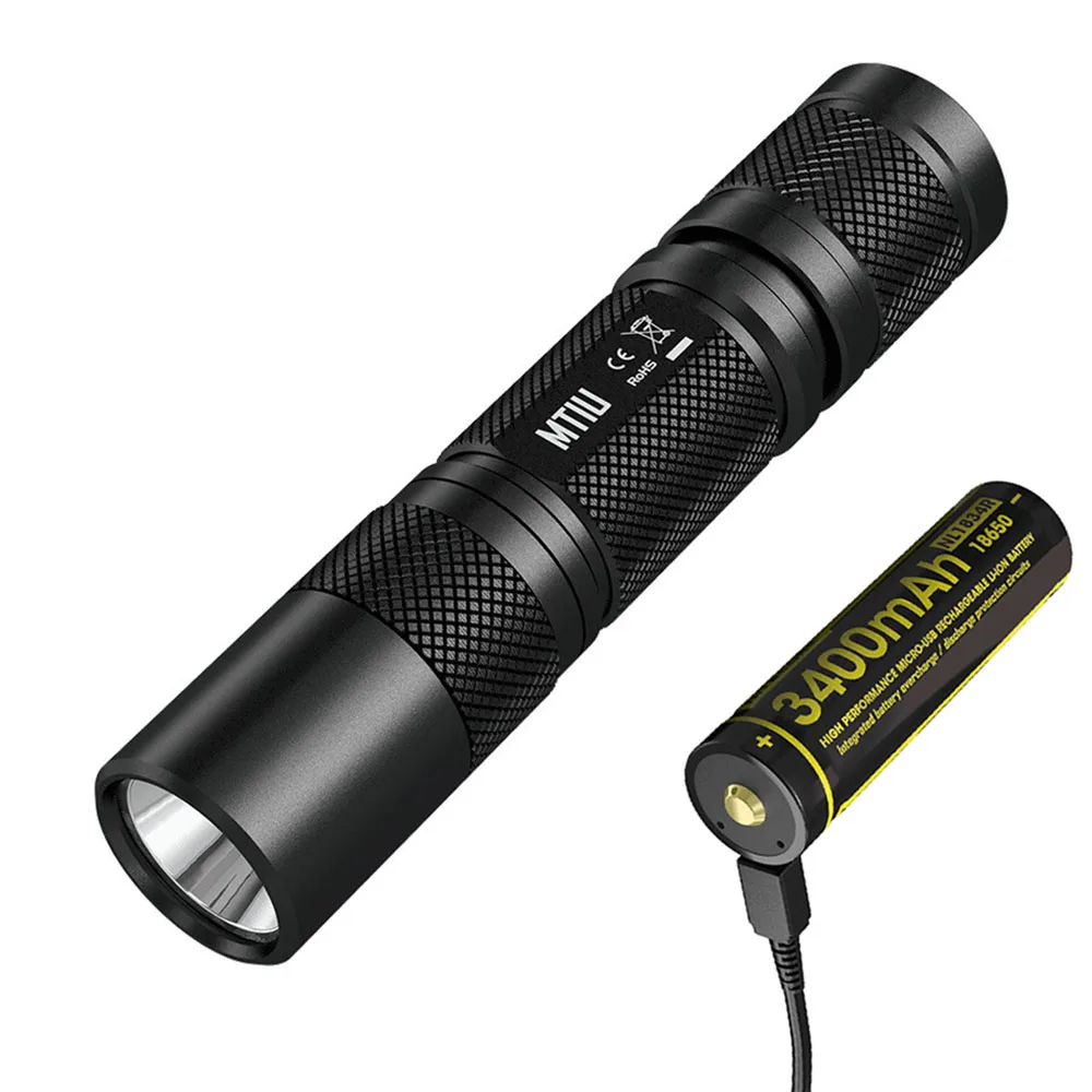 NITECORE MT1U многоцелевой светильник-вспышка 900 мВт 365 нм, длина волны, холодный светильник, удобный Ультрафиолетовый фонарь, светильник для рыбалки, охоты